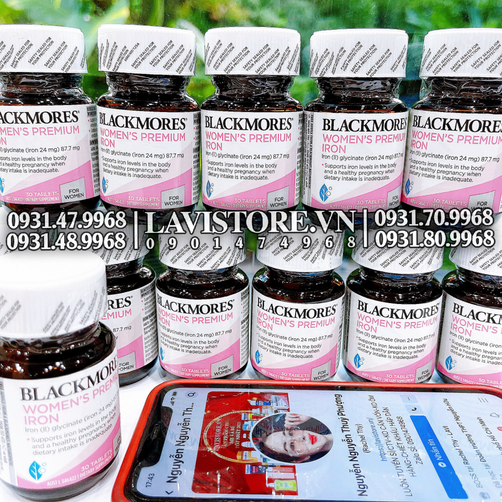 (11/2024) Viên sắt Women's Premium Iron Blackmores 30v