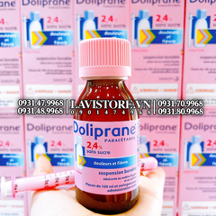 (01/2025) Siro hạ sốt Doliprane 2,4% của Pháp 100ml