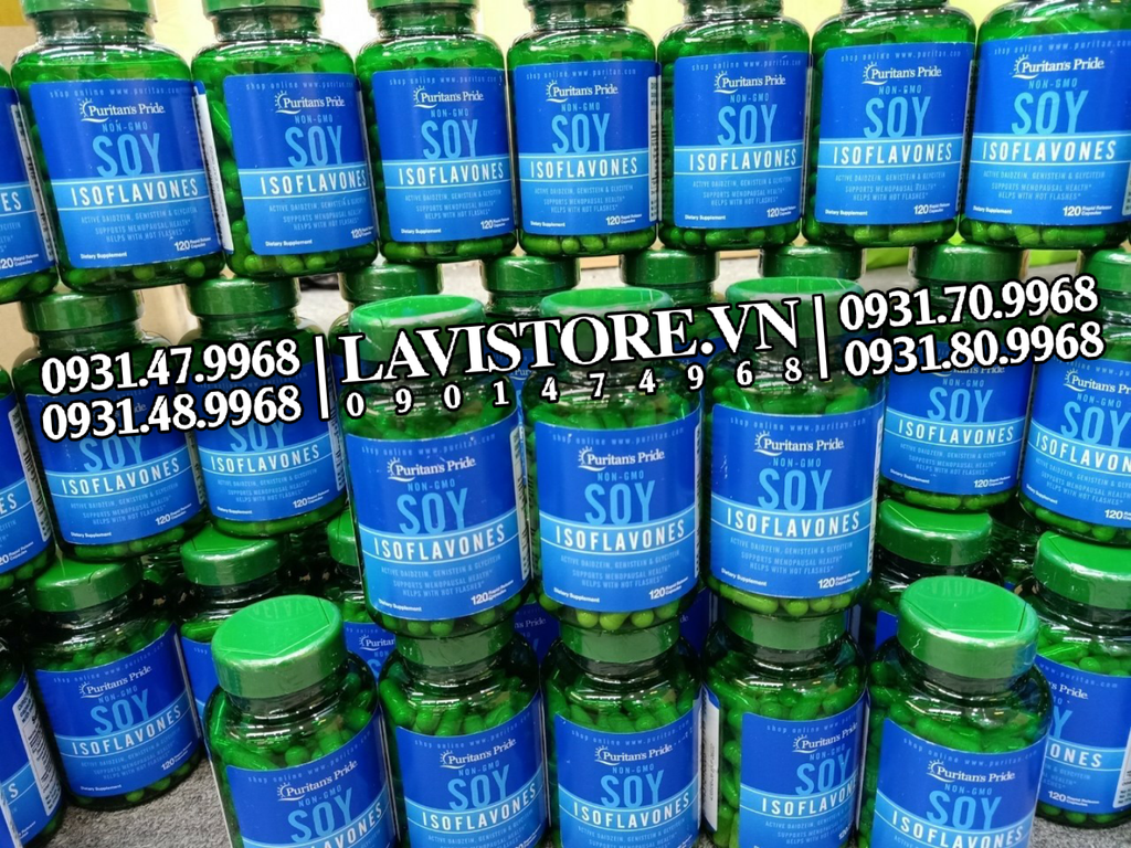 (12/2024) Mầm đậu nành SOY Puritan's Pride 120v