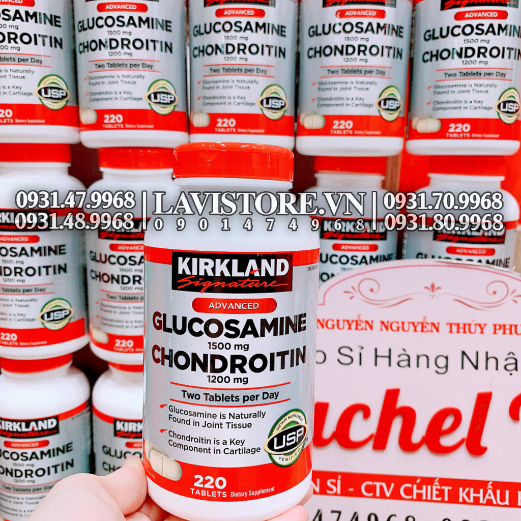 (1/2026) Glucosamin Chondroitin Kirkland 280v (MẪU MỚI)