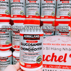 (1/2026) Glucosamin Chondroitin Kirkland 280v (MẪU MỚI)