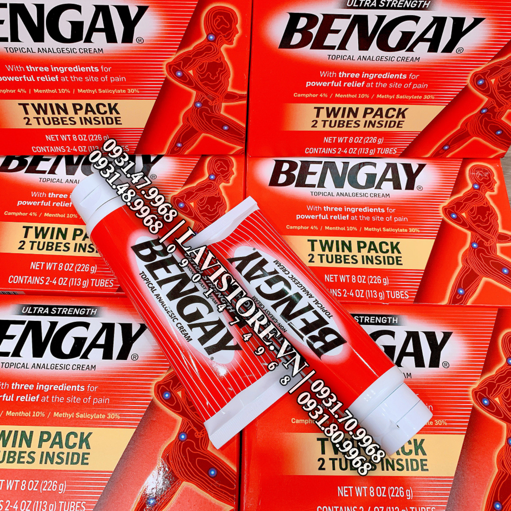 (09/2025) Kem xoa bóp giảm đau BENGAY 113g*2 tuýp