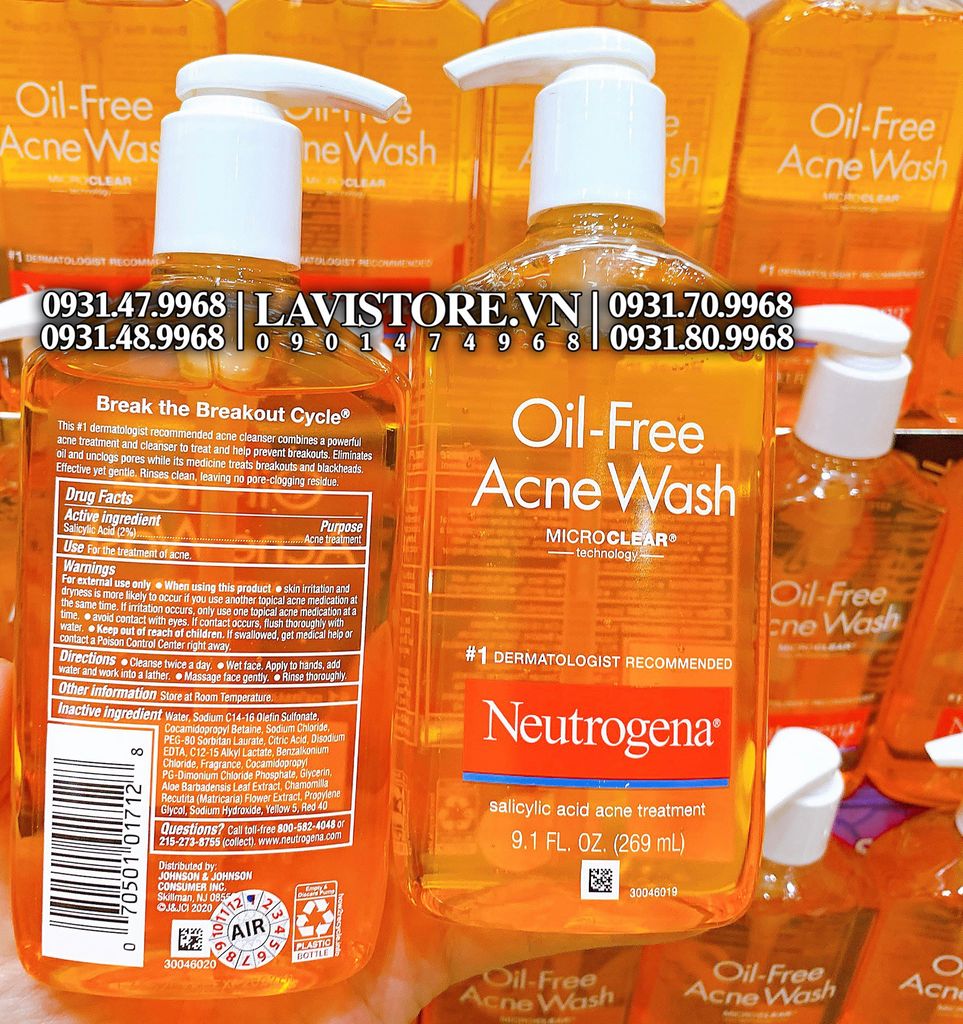 (08/2024) SRM Neutrogena Oil Free Acne 269ml