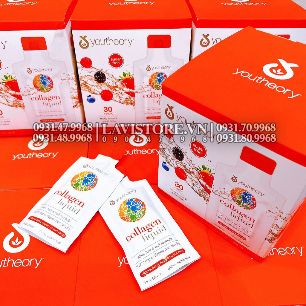(11/2024) Nước uống Youtheory Collagen Liquid 30 gói