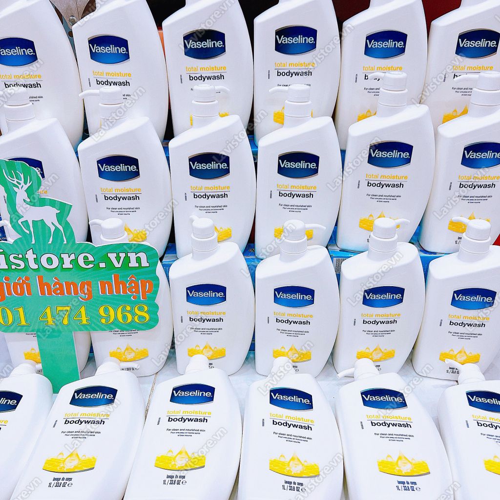 (11/2026) Sữa tắm dưỡng ẩm VASELINE BODY WASH 1 lít