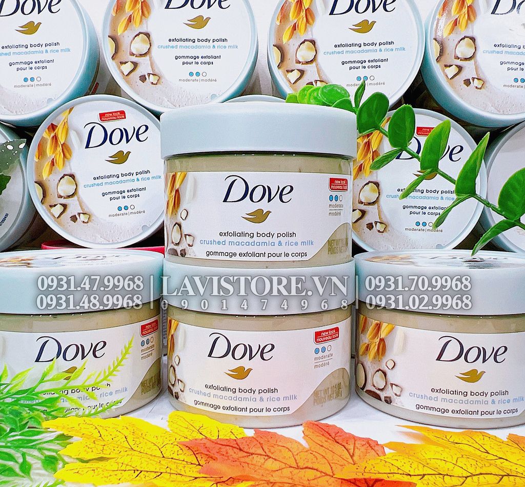 (08/2026) (Bản Mỹ) TDC Dove macca 298g