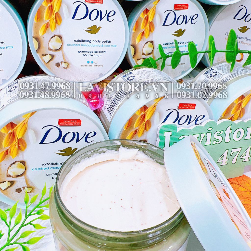 (08/2026) (Bản Mỹ) TDC Dove macca 298g