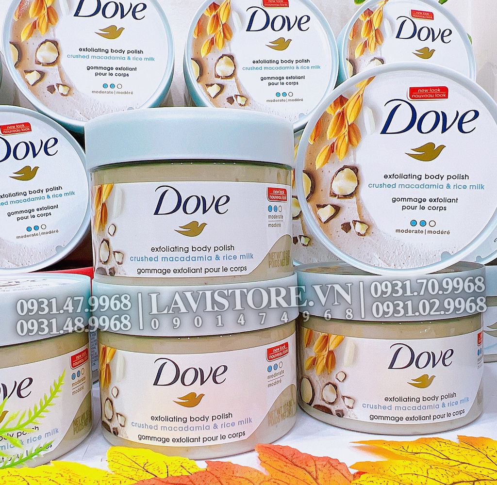 (08/2026) (Bản Mỹ) TDC Dove macca 298g
