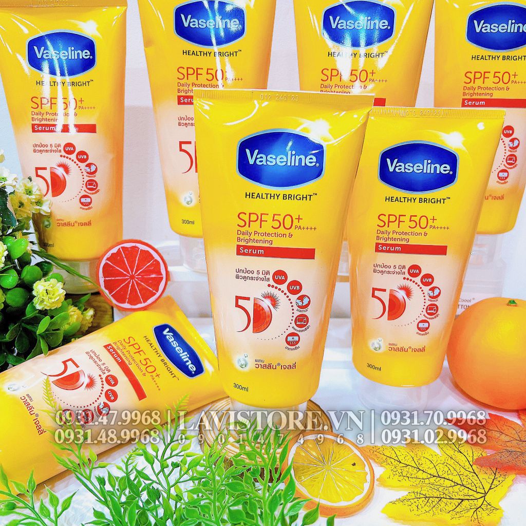 (11/2024) Dưỡng thể Vaseline Gluta-HYA 10X 300ml - MÀU VÀNG (Ban ngày)