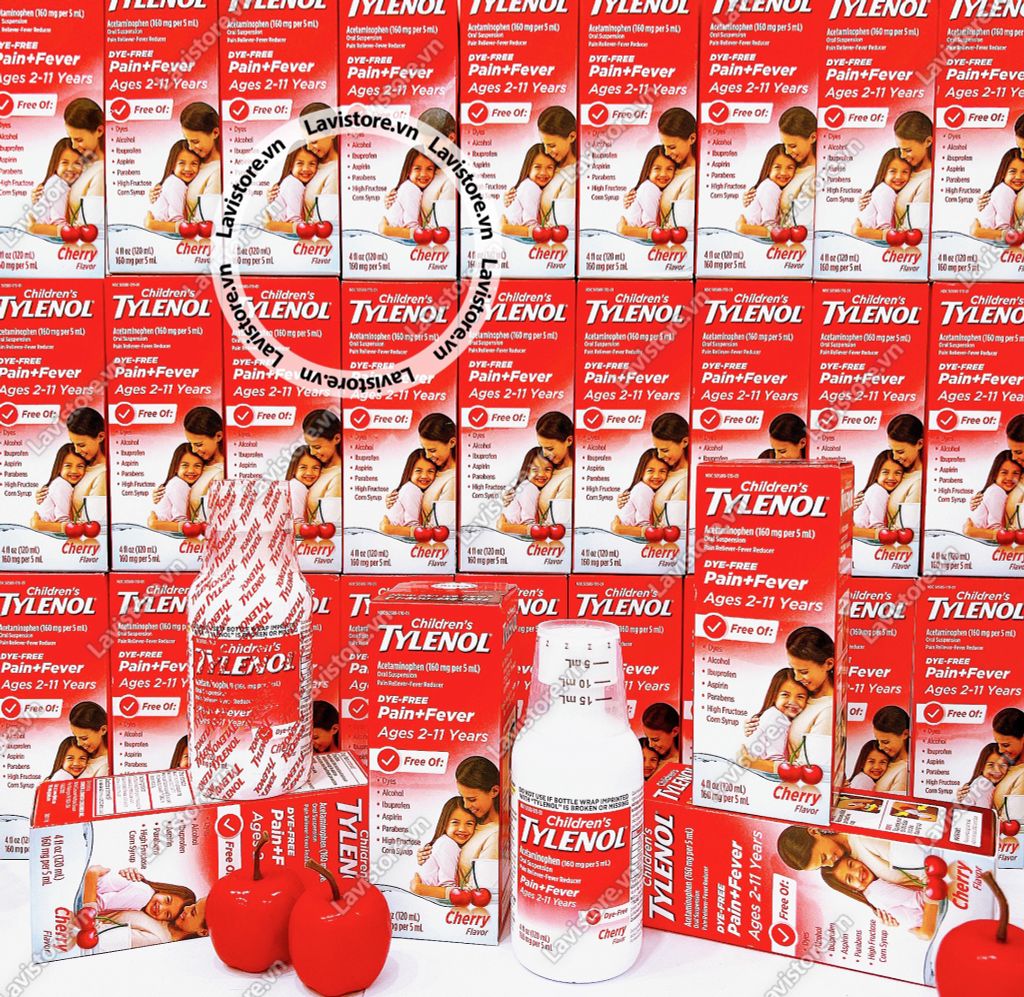 04/2023 (CHERRY) Infants’ Tylenol Pain+Fever 0-2 tuổi 60ml