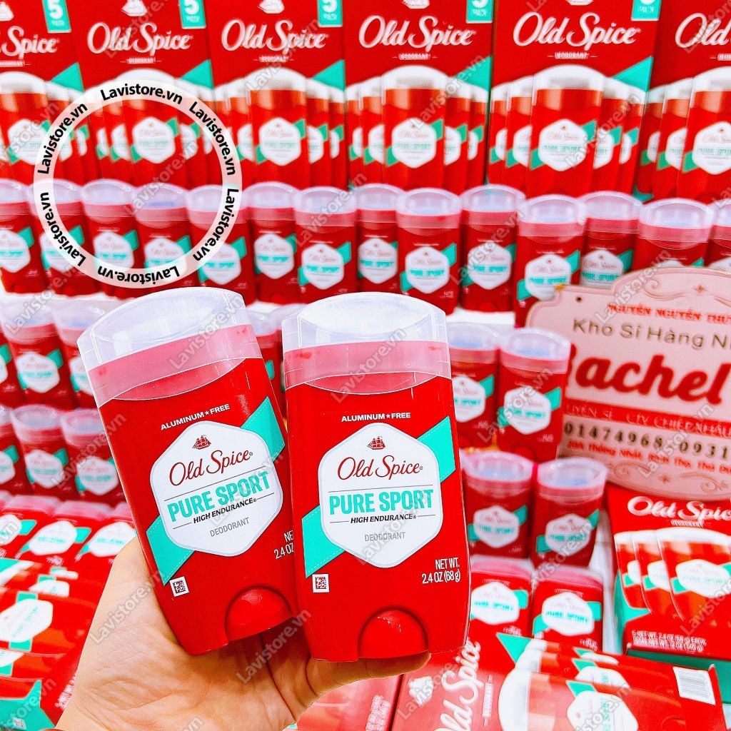 (11/2025)(NẮP TRẮNG) Lăn khử mùi Old Spice PURE SPORT 68g
