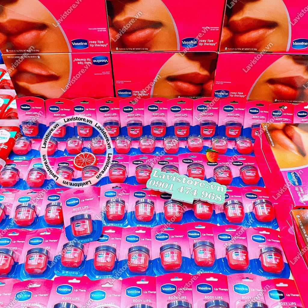 (08/2025) Dưỡng môi Vaseline Rosy Lip 7g