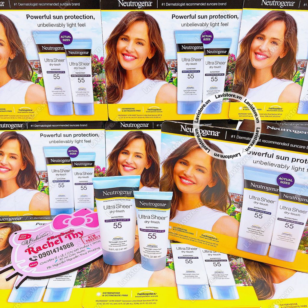 (12/2024) Set 2 KCN NEUTROGENA ULTRA SHEER SPF 55 (174ml + 88ml)