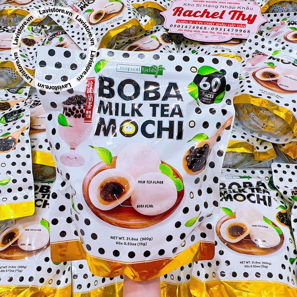 (05/2024) Bánh Mochi Trà sữa Trân Châu BOBA 900g