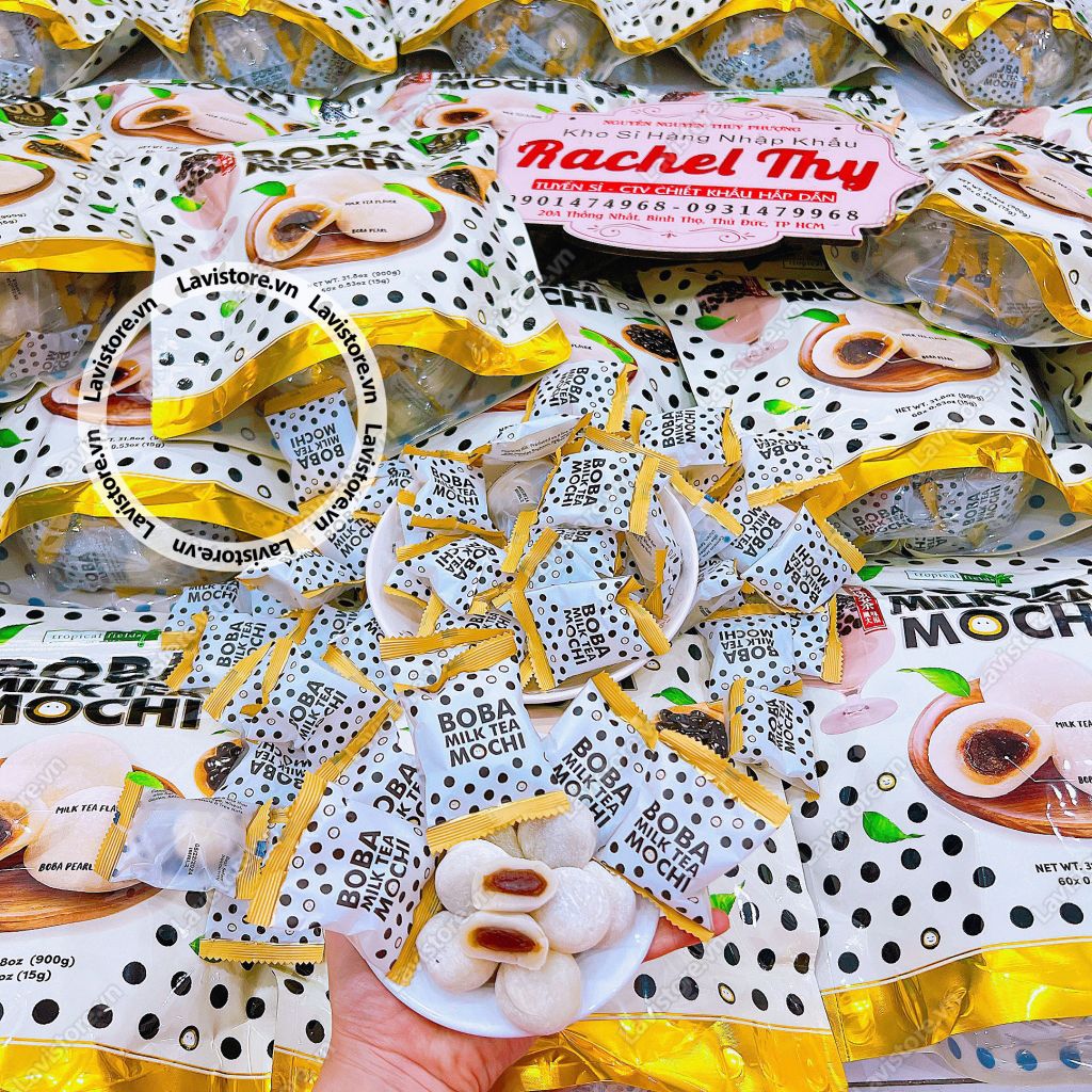(05/2024) Bánh Mochi Trà sữa Trân Châu BOBA 900g