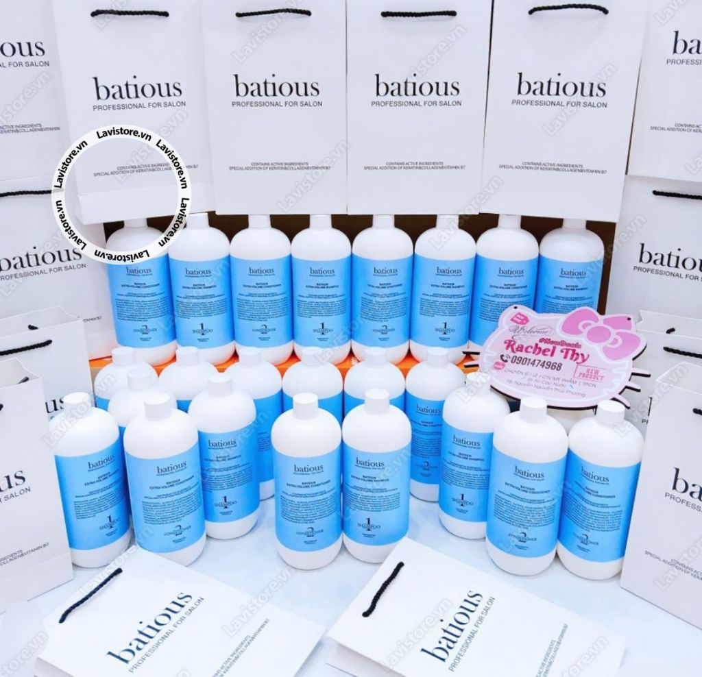 (08/2026) Dầu gội xả BATIOUS 960ml×2 - Màu Xanh ( kiềm dầu)