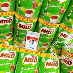 (10/2024) Bột Milo Úc 1kg hộp thiếc