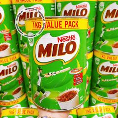 (10/2024) Bột Milo Úc 1kg hộp thiếc