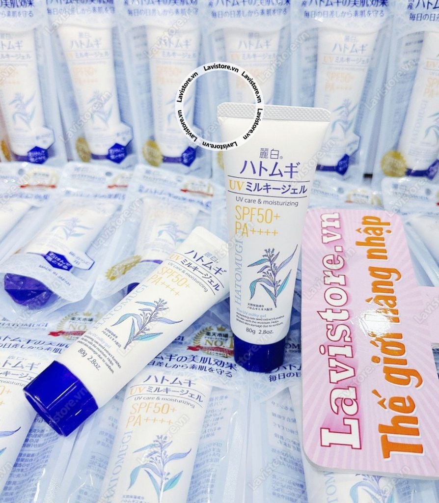 (5/2026) KCN Hatomugi The UV Milky Gel SPF 50+ PA+++ 80g