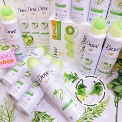 (10/2024) Chai xịt khử mùi Dove Advanced Care Cool Essentials Dry Spray 107g - HƯƠNG DƯA LEO