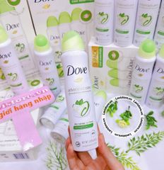 (10/2024) Chai xịt khử mùi Dove Advanced Care Cool Essentials Dry Spray 107g - HƯƠNG DƯA LEO