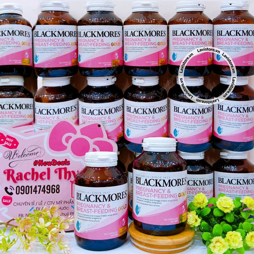 (04-07/2025) Bổ bầu Blackmores Pregnancy & Breast Feeding Gold 120v