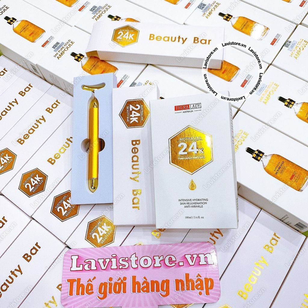 (02/2026) Serum 24K Pure Gold Ampoule 100ml Úc - KÈM THANH LĂN