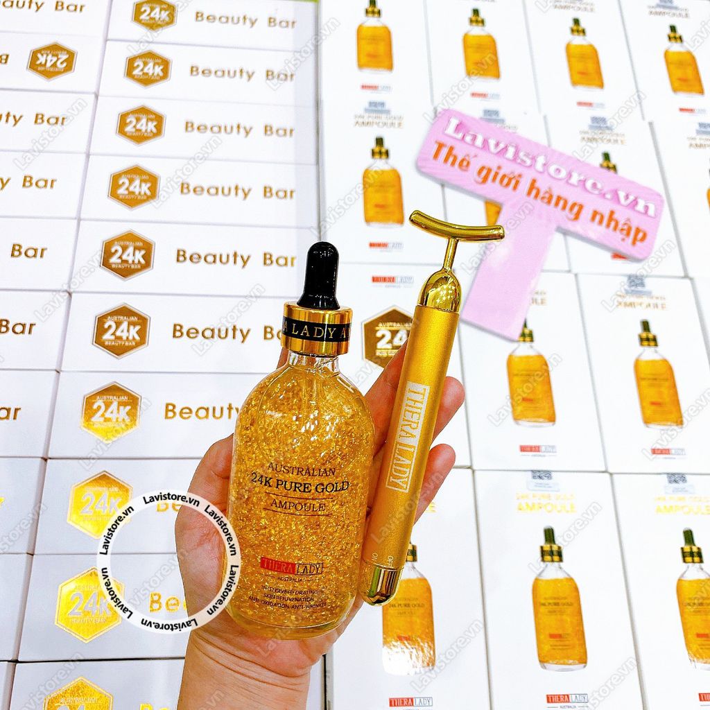 (02/2026) Serum 24K Pure Gold Ampoule 100ml Úc - KÈM THANH LĂN
