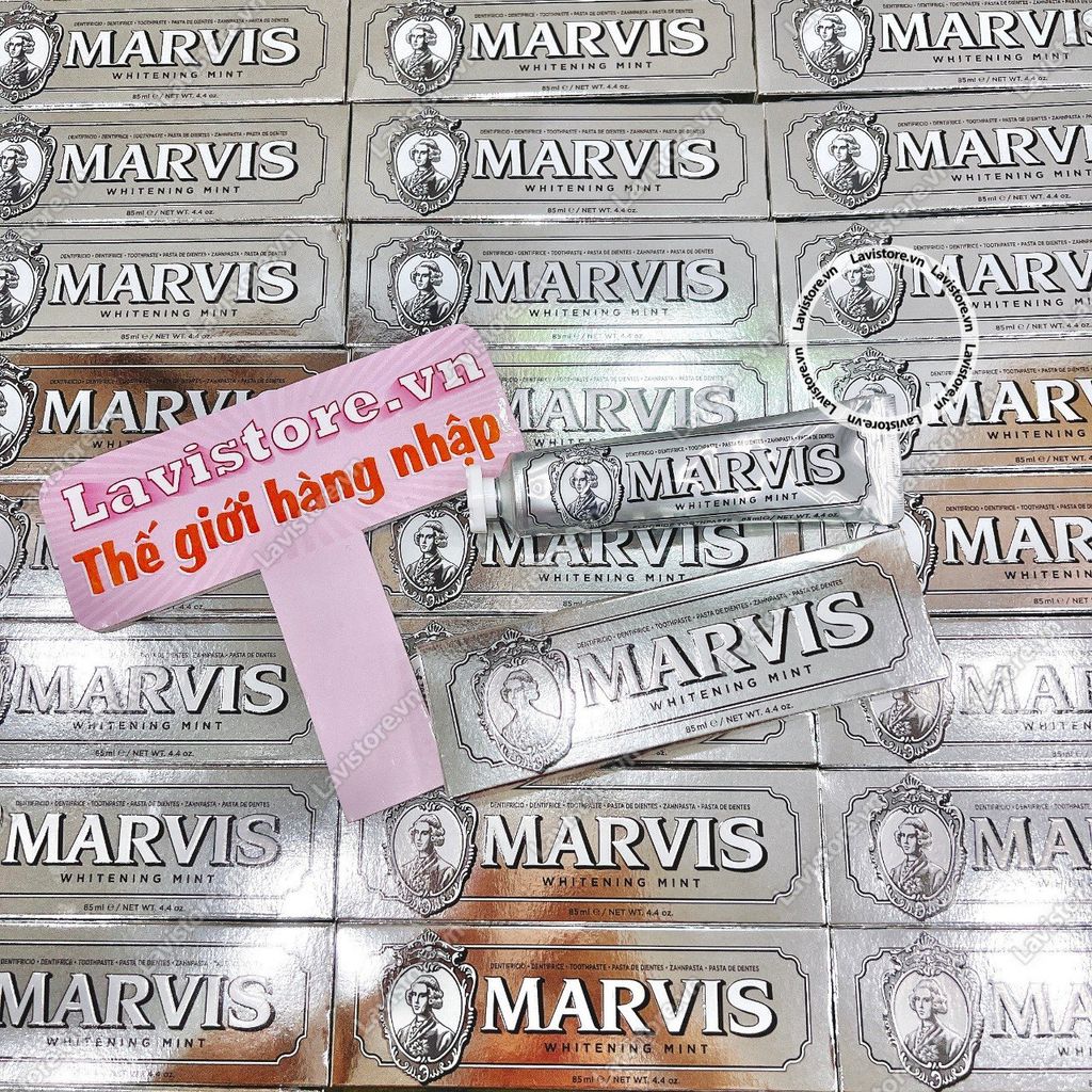 (09/2026) KĐR MARVIS Whitening Mint 85ml (MÀU BẠC)
