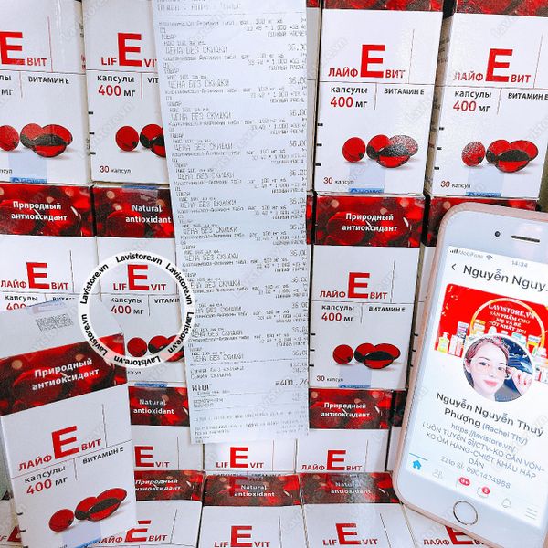 (10/2026) Vitamin E đỏ Nga 30v 400mg