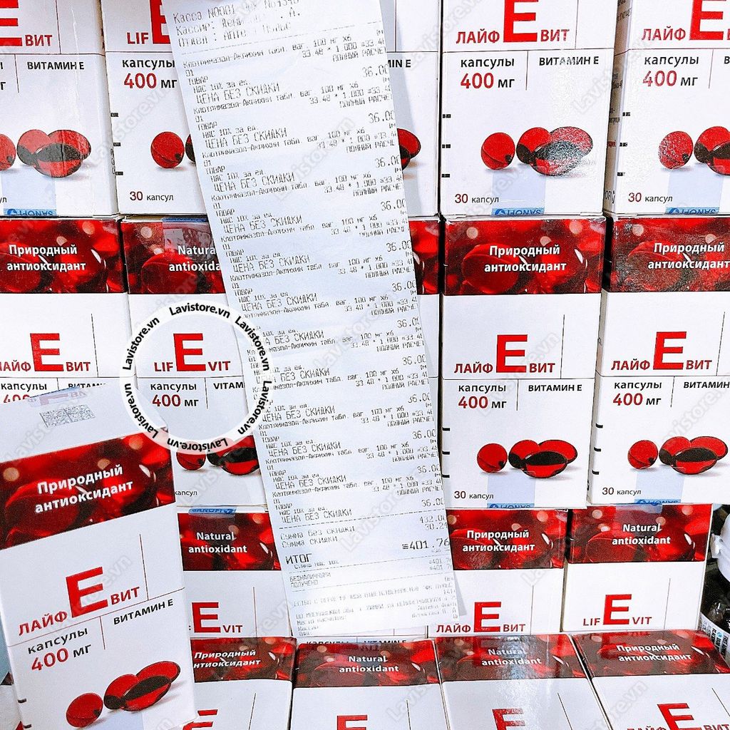 (10/2026) Vitamin E đỏ Nga 30v 400mg