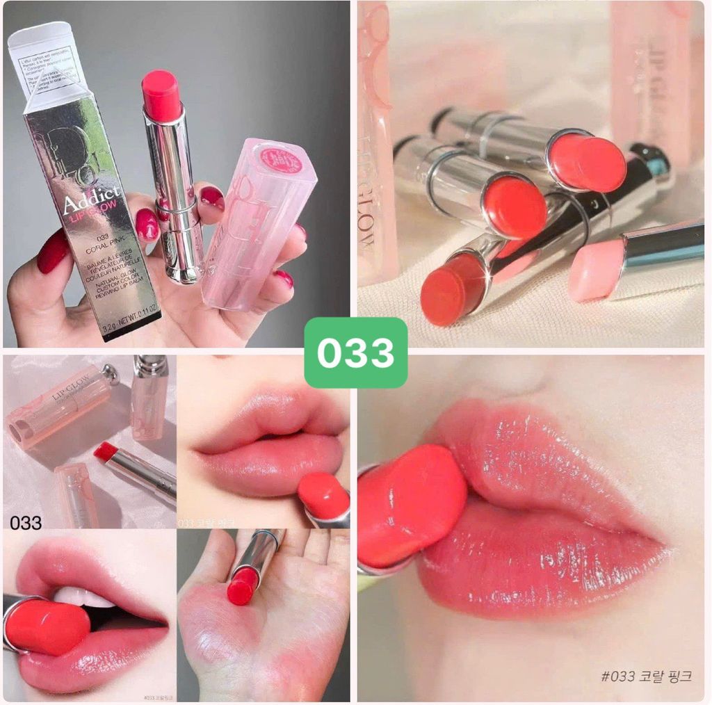(08/2026) Son dưỡng Dior Addict Lip Glow #031 Strawberry Fullbox (đỏ dâu)