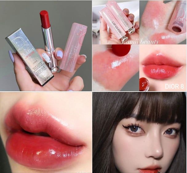 (08/2026) Son dưỡng Dior Addict Lip Glow #031 Strawberry Fullbox (đỏ dâu)