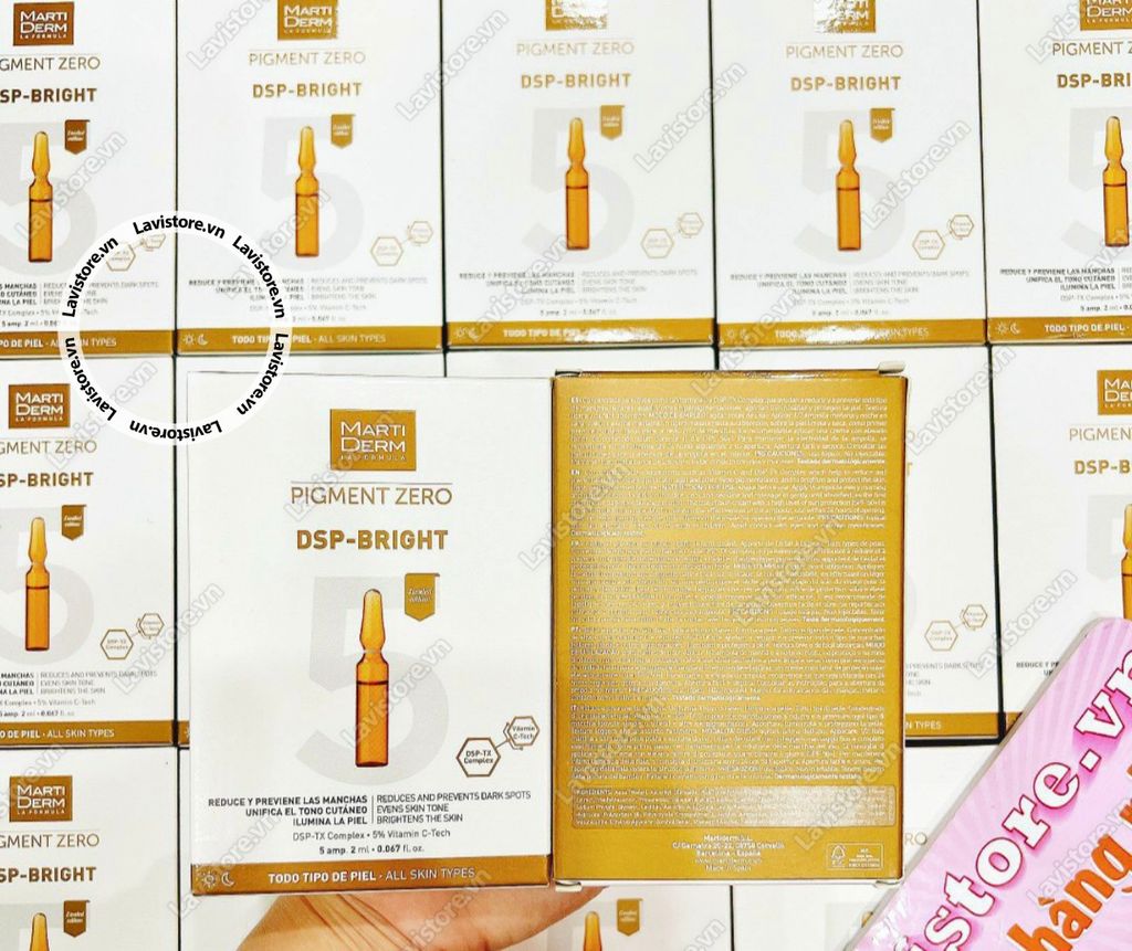 (11/2025) Tinh chất Marti Derm Pigment Zero DSP-BRIGHT 5 ống