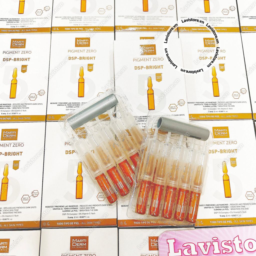 (11/2025) Tinh chất Marti Derm Pigment Zero DSP-BRIGHT 5 ống