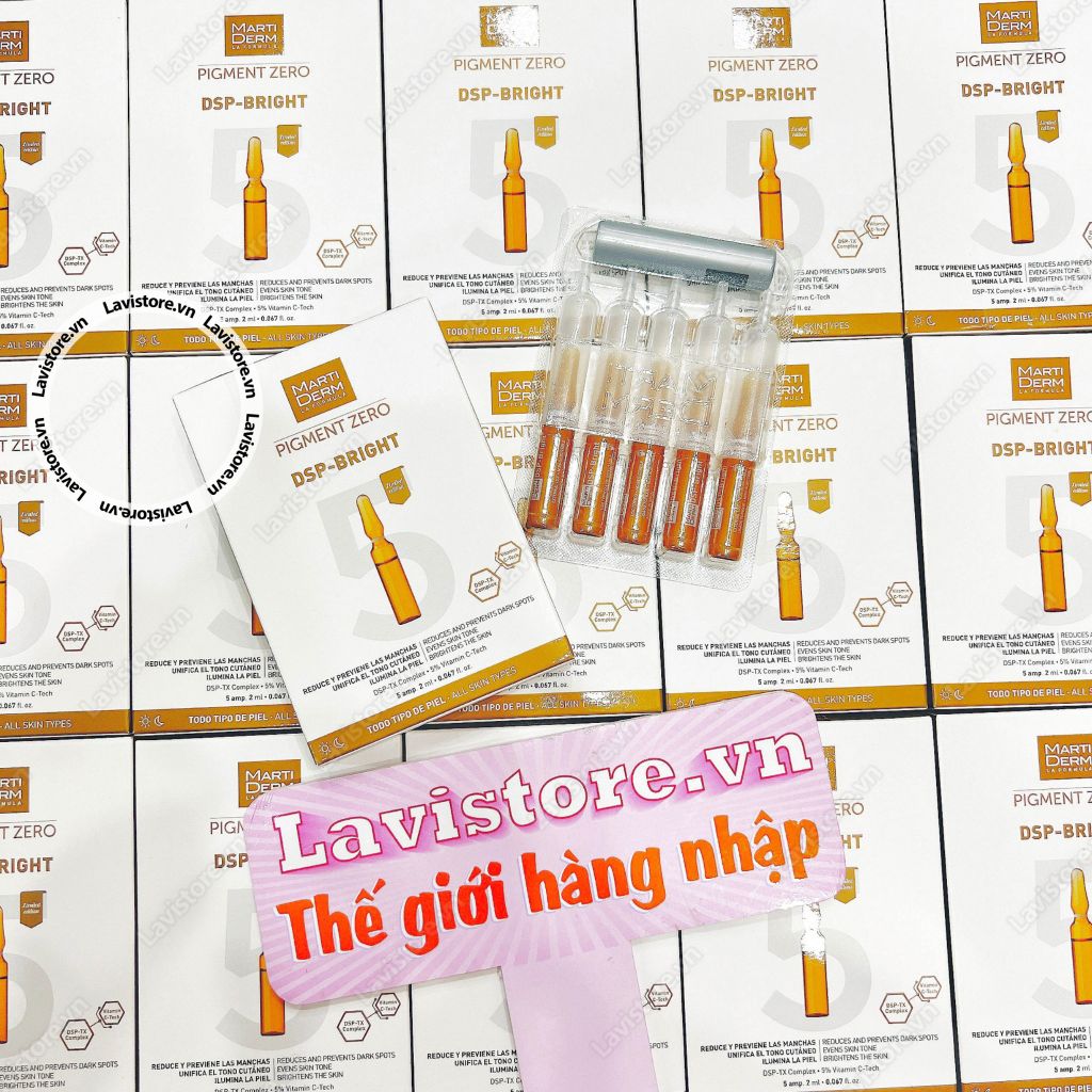 (11/2025) Tinh chất Marti Derm Pigment Zero DSP-BRIGHT 5 ống