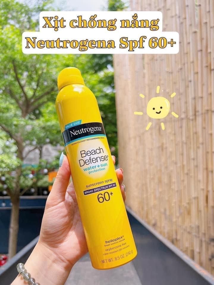 (10/2025) Xịt chống nắng Neutrogena Beach Defense SPF 60+ 240g