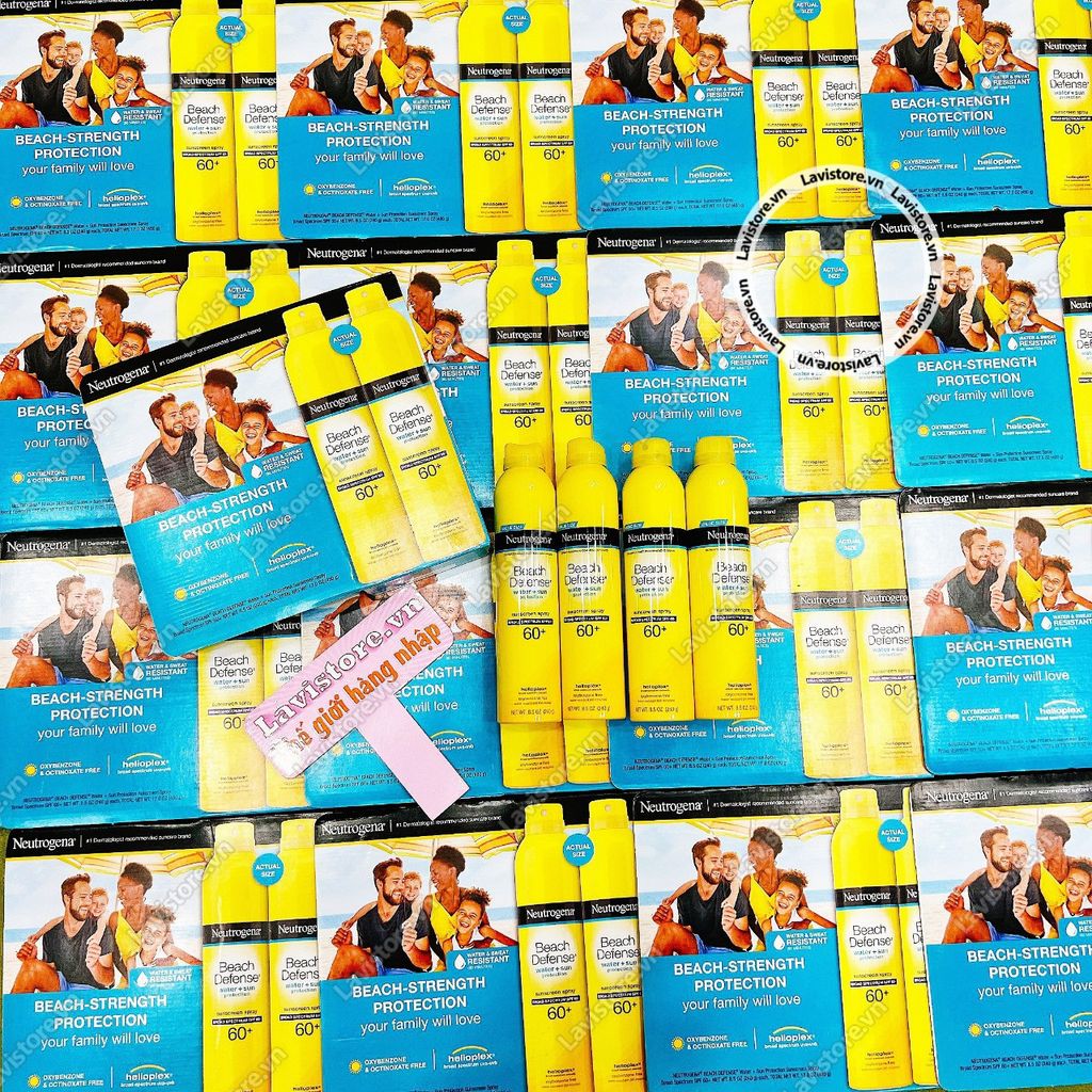 (10/2025) Xịt chống nắng Neutrogena Beach Defense SPF 60+ 240g
