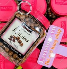 (7/2024) Socola bọc nho khô Raisins Kirkland 1.5kg