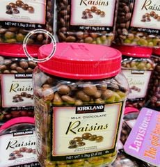 (7/2024) Socola bọc nho khô Raisins Kirkland 1.5kg