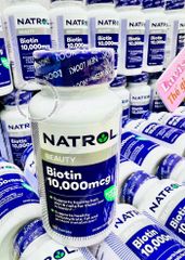 (07/2025)(MẪU MỚI) Viên uống Biotin Beauty 10.000mcg Natrol 100v