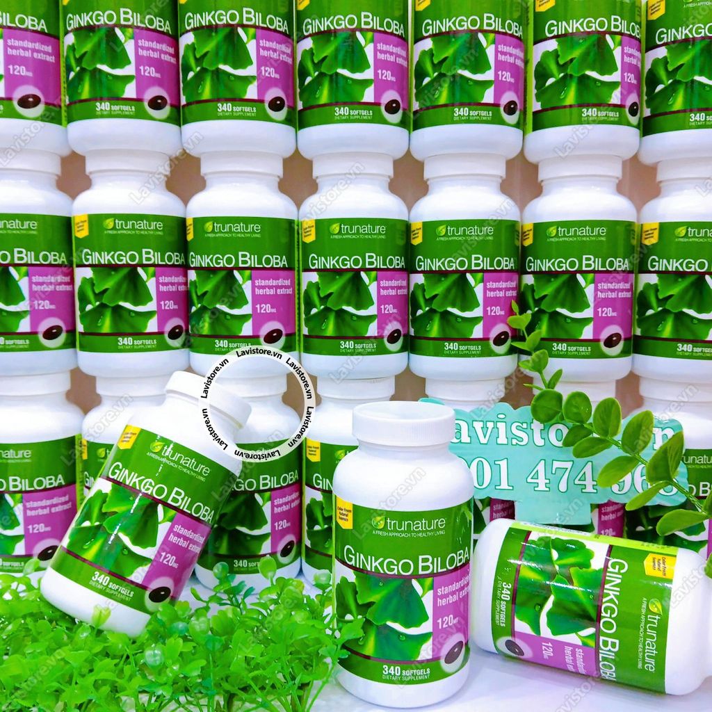 (12/2026) Bổ não MỸ Ginkgo Trunature 120mg 340v