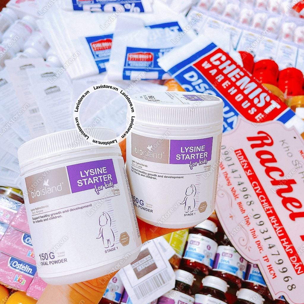 (02/2026) Lysine Bioisland dạng bột 150g