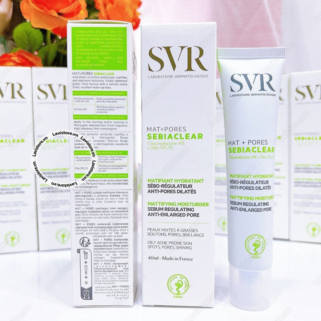 (05/2025) Kem dưỡng SVR Mat + Pores SEBIACLEAR 40ml