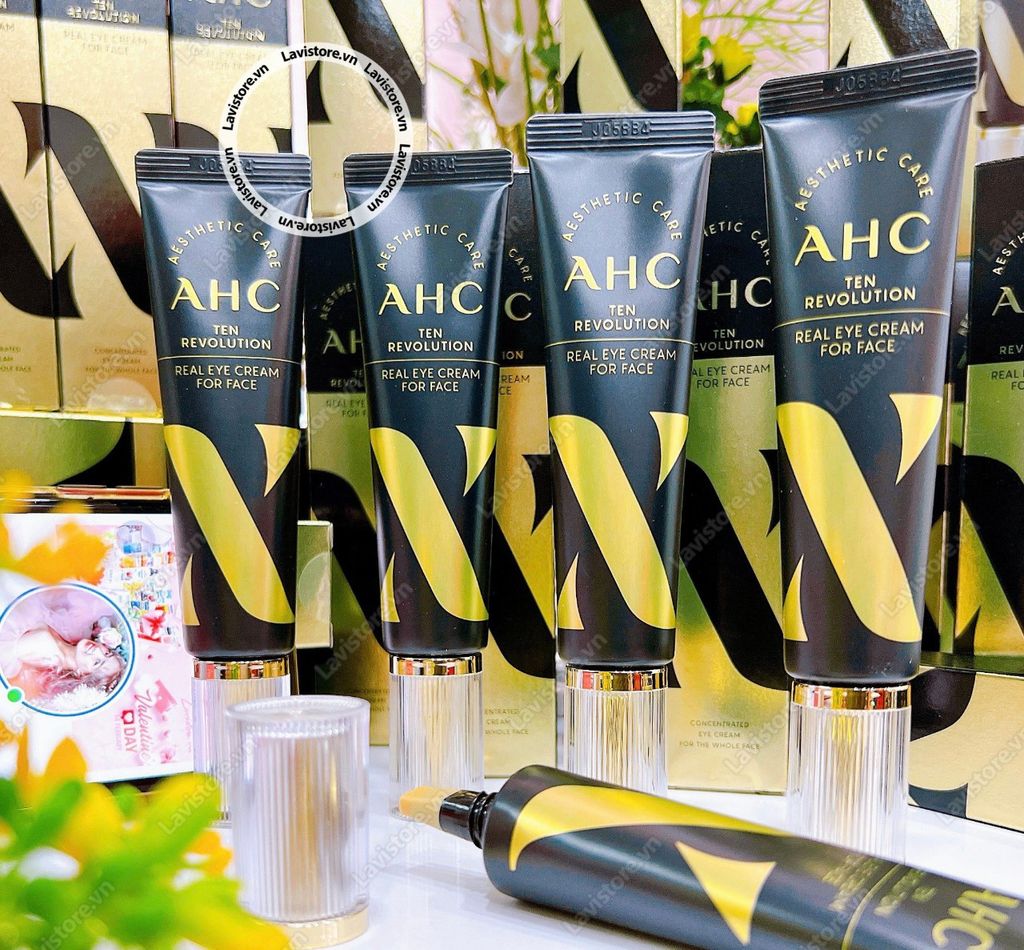 (09/2025) (MẪU MỚI) Kem mắt AHC Ten Revolution Fullsize 30ml - MÀU ĐEN