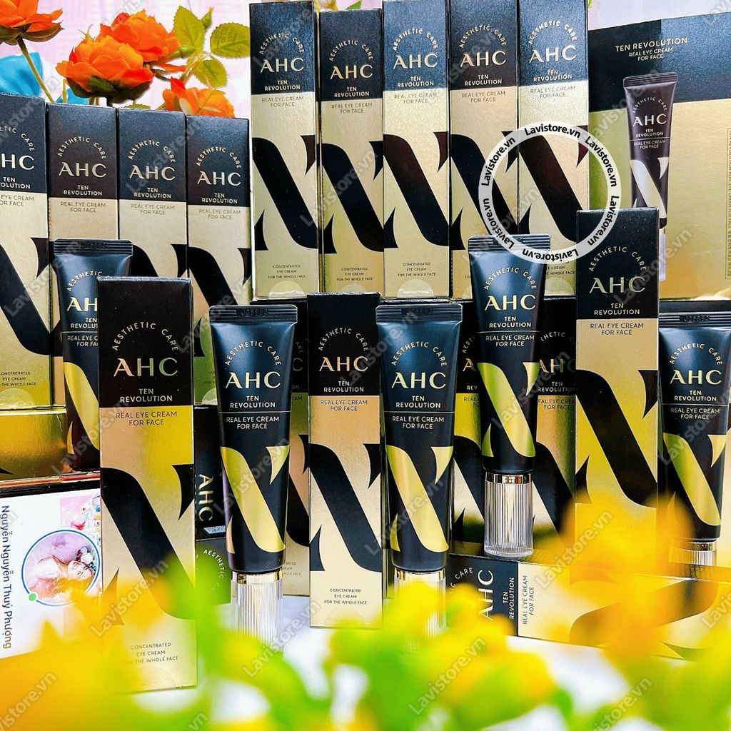 (09/2025) (MẪU MỚI) Kem mắt AHC Ten Revolution Fullsize 30ml - MÀU ĐEN