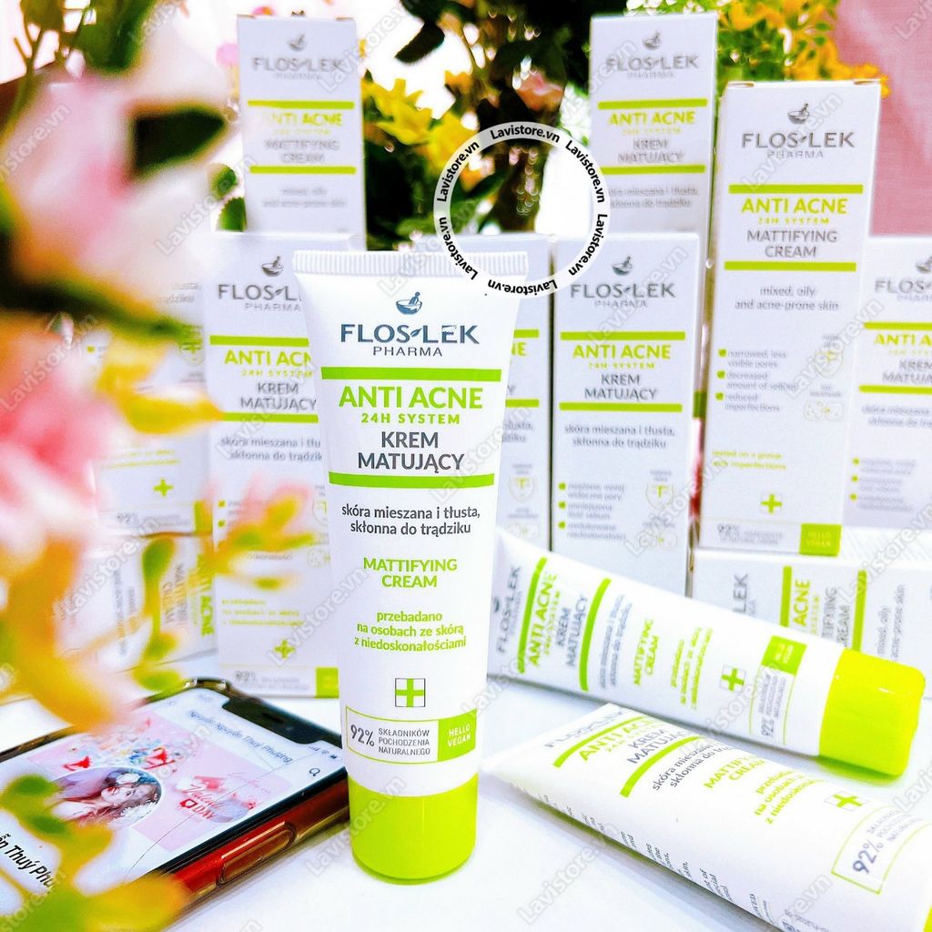(02/2026) Kem dưỡng kiềm dầu FLOSLEK Pharma Anti Acne 50ml