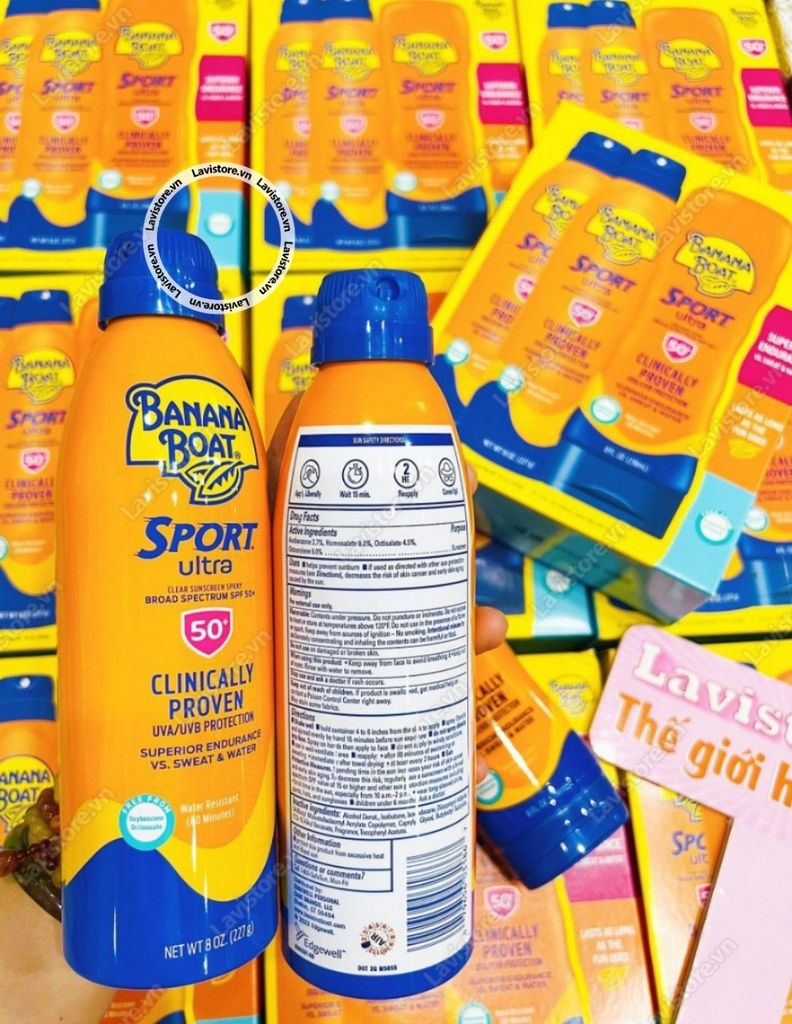 (01/2026) Xịt chống nắng BANANA BOAT Ultra Spost SPF 50+ 227g