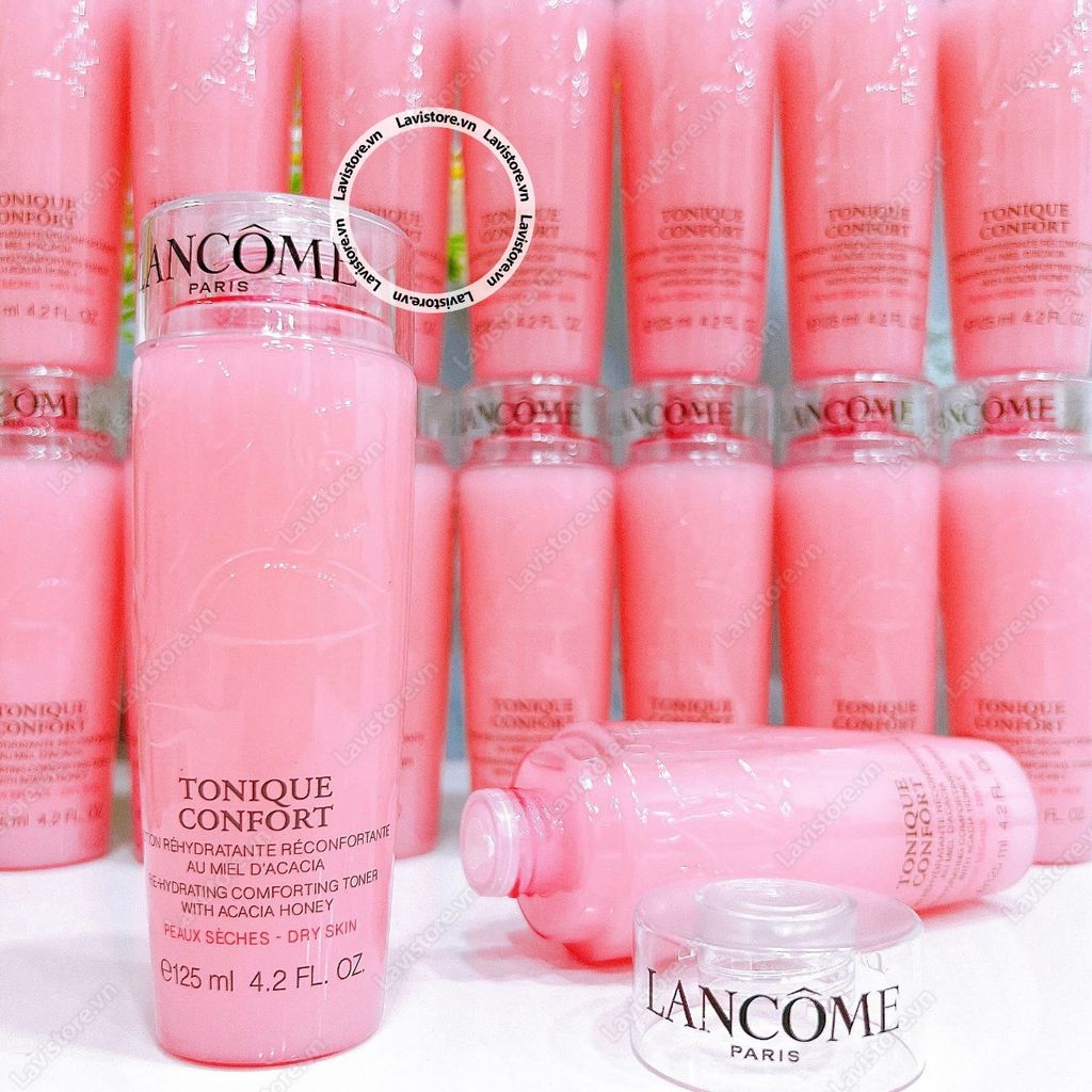 (07/2028) Toner Lancome Tonique Confort 125ml - CHAI HỒNG