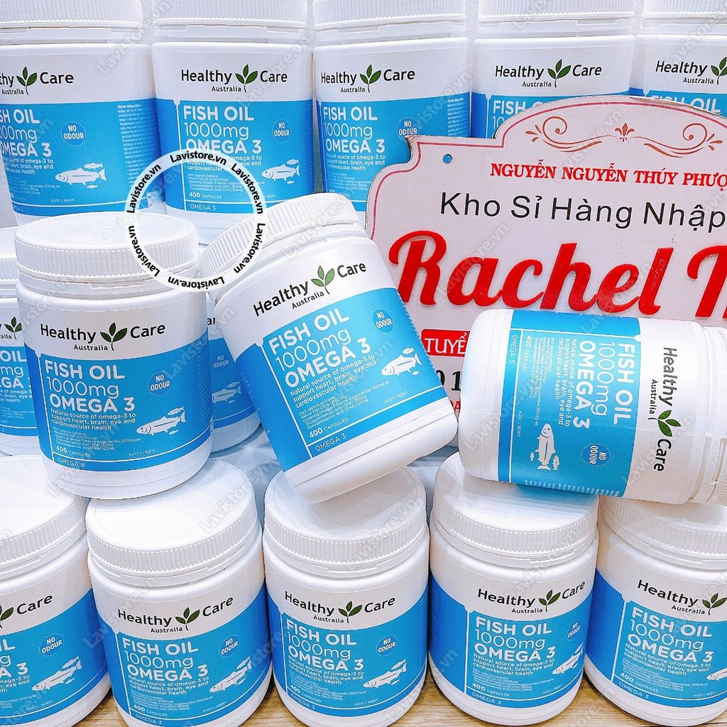 (12/2026) Fish Oil 1000mg Omega 3 Healthy Care 400v